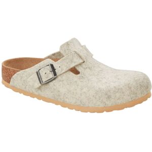 BIRKENSTOCK Sabots Boston Laine Chaussant Normal - Blanc casse