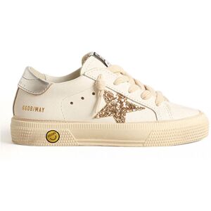 Golden Goose Baskets Lacets May Paillettes Etoile - Argente