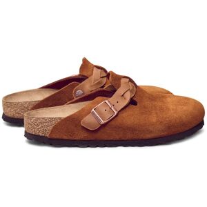 BIRKENSTOCK Sabots Boston Braided Chaussant Etroit - Mink