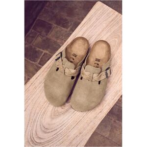 BIRKENSTOCK Sabots Boston Braided Chaussant Etroit - Taupe