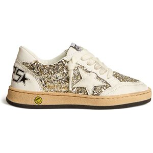 Golden Goose Baskets Lacets Ballstar Paillettes Signature - Dore