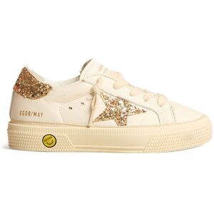 Golden Goose Baskets Lacets May Paillettes - Dore