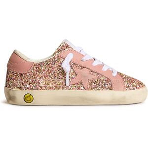 Golden Goose Baskets Lacets Super-Star Paillettes - Rose