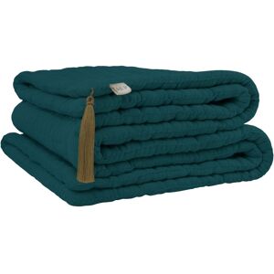 Numero 74 Tapis de sol Tatami en coton bio - Teal Blue S022