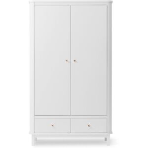 Oliver Furniture Armoire 2 portes en bouleau - Blanc