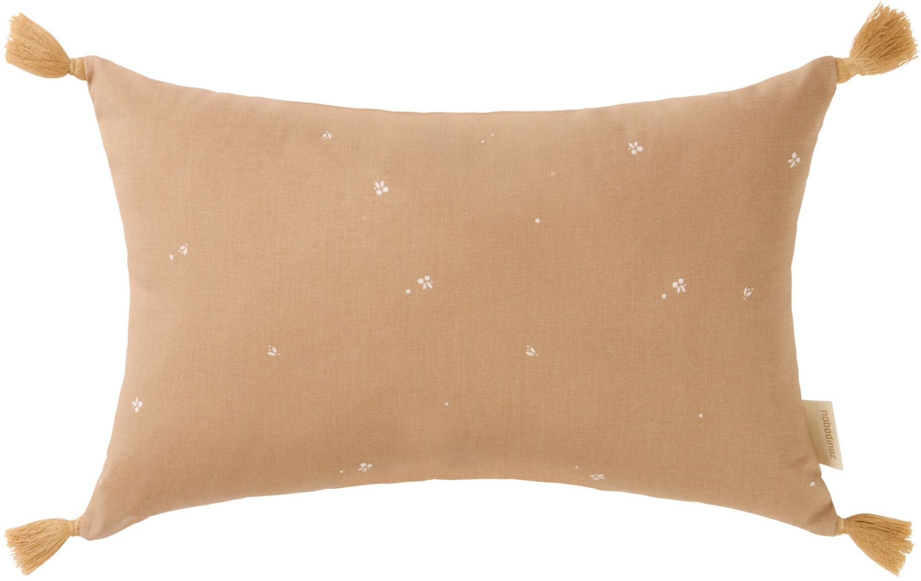 Nobodinoz Coussin rectangulaire Stories en coton bio - Blush