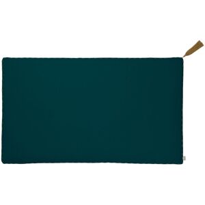 Numero 74 Coussin rectangulaire en coton bio - Teal Blue