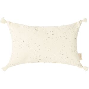 Nobodinoz Coussin rectangulaire Stories en coton bio - Ecru