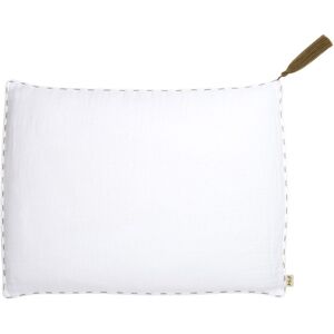 Numero 74 Coussin rectangulaire en coton bio - White S001