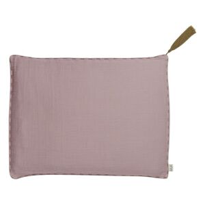 Numero 74 Coussin rectangulaire en coton bio - Dusty Pink S007