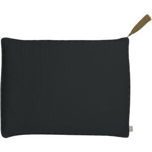 Numero 74 Coussin rectangulaire en coton bio - Dark Grey S021