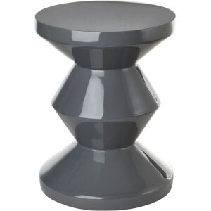 Pols Potten Tabouret Zig Zag - Gris fonce