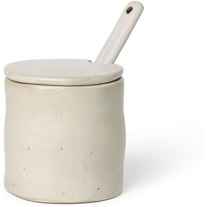 Ferm Living Pot a confiture Flow - Blanc casse