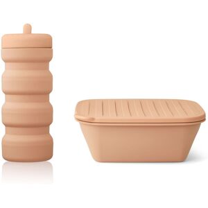 Liewood Set Lunch-box et gourde Jose en silicone - Rose