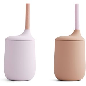 Liewood Gobelet avec paille Ellis en silicone - Set de 2 - Lavande