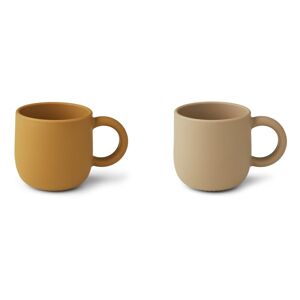 Liewood Tasses Merce en silicone - Set de 2 - Caramel