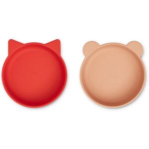 Liewood Bols Vanessa en silicone - Set de 2 - Rouge