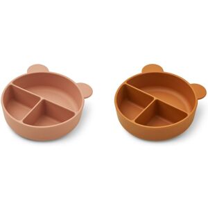 Liewood Bols Connie en silicone- Set de 2 - Vieux Rose