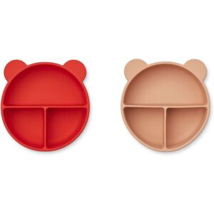 Liewood Bols Connie en silicone - Set de 2 - Rouge