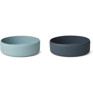 Liewood Bols Damina en silicone-set de 2 - Bleu