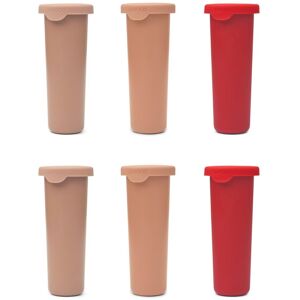 Liewood Moules a glace Gianni en silicone-set de 6 - Rouge