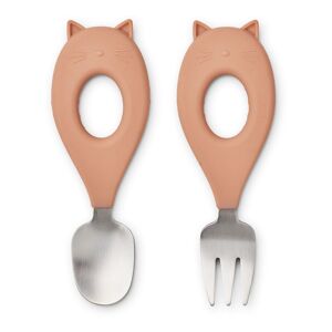 Liewood Couverts Stanley en inox - Set de 2 - Rose pale