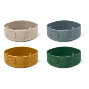 Liewood Bols en silicone Emily - Set de 4 - Garden green multi mix