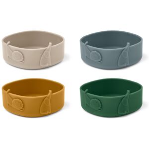 Liewood Bols en silicone Emily - Set de 4 - Garden green multi mix