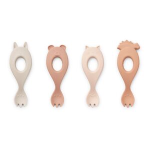 Liewood Fourchettes en silicone Liva - Set de 4 - Rose multi mix