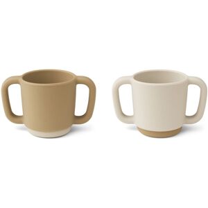 Liewood Tasse d'apprentissage Alicia en silicone - Set de 2 - Marron