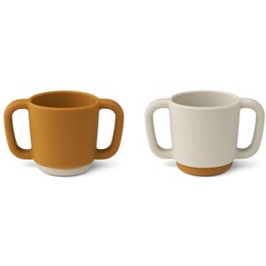 Liewood Tasse d'apprentissage Alicia en silicone - Set de 2 - Caramel