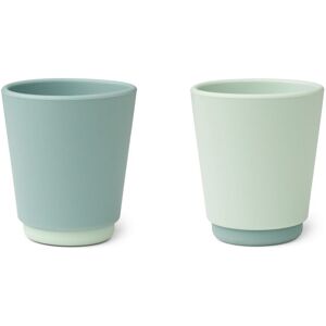 Liewood Gobelets Rachel en silicone - Set de 2 - Bleu gris