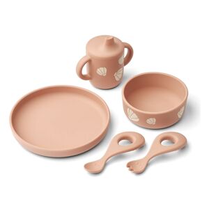 Liewood Set vaisselle en silicone Ryle - Shell/Pale tuscany
