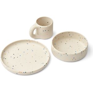 Liewood Set de vaisselle Andie en silicone - Splash dots/Sea shell