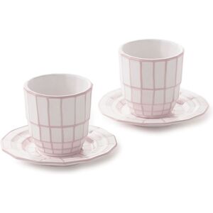 Pols Potten Tasses a espresso Digi - Set de 4 - Rose