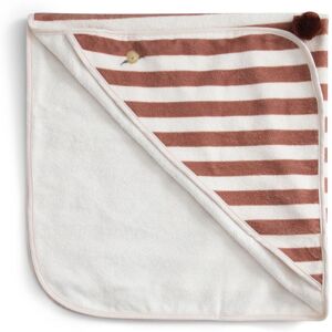 garbo&friends Cape de bain Stripe Anjou - Terracotta