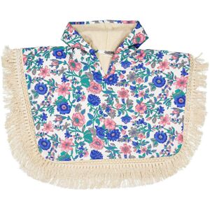 Louise Misha Poncho de bain Mael en coton bio - Bleu azur