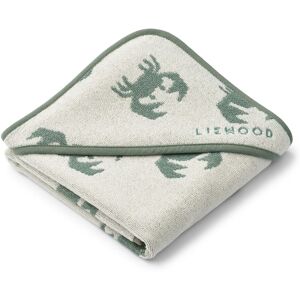 Liewood Cape de bain Alba en eponge de coton bio - Crab/Sandy