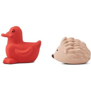 Liewood Jouets pour le bain Henrik en caoutchouc naturel - Set de 2 - Apple red