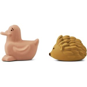 Liewood Jouets pour le bain Henrik en caoutchouc naturel - Set de 2 - Tuscany rose/Golden caramel