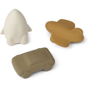 Liewood Jouets Jacob en caoutchouc naturel - Set de 3 - Golden caramel mix