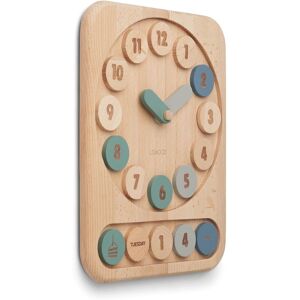 Liewood Horloge educative Yelena en bois - Bleu