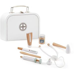 Kid's Concept Malette de docteur en carton et bois - Blanc