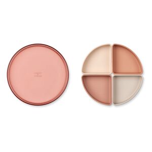 Liewood Assiette compartimentee Shawn - Rose pale