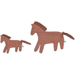 Liewood Doudou lange Janai - Set de 2 - Horses/Dark rosetta