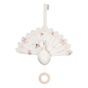 Cam Cam Mobile musical Paon en coton bio Windflower - Creme