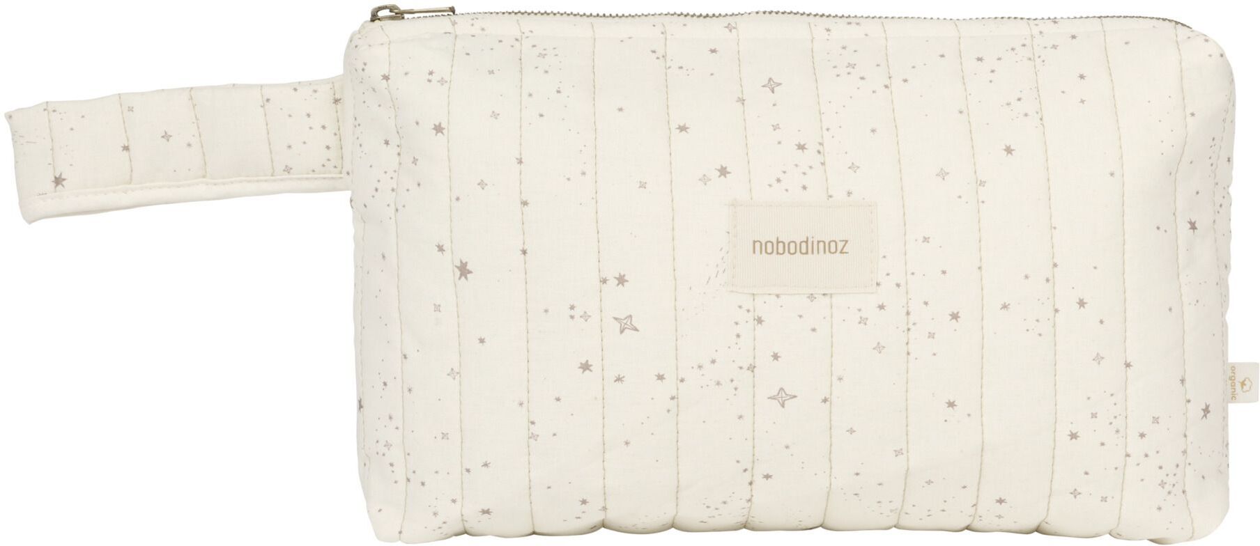 Nobodinoz Trousse de toilette Stories en coton bio - Ecru