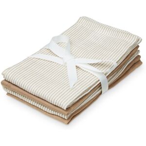 Cam Cam Gant de toilette en coton bio - Set 4 - Camel