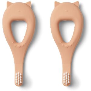 Liewood Brosse a dents Janelle en silicone - Set de 2 - Tuscany rose