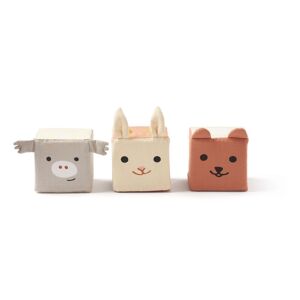 Kid's Concept Cubes de jeu textile Edvin - Multicolore